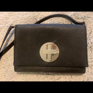 Kate Spade black leather crossbody
